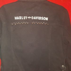 Harley Davidson black denim jacket